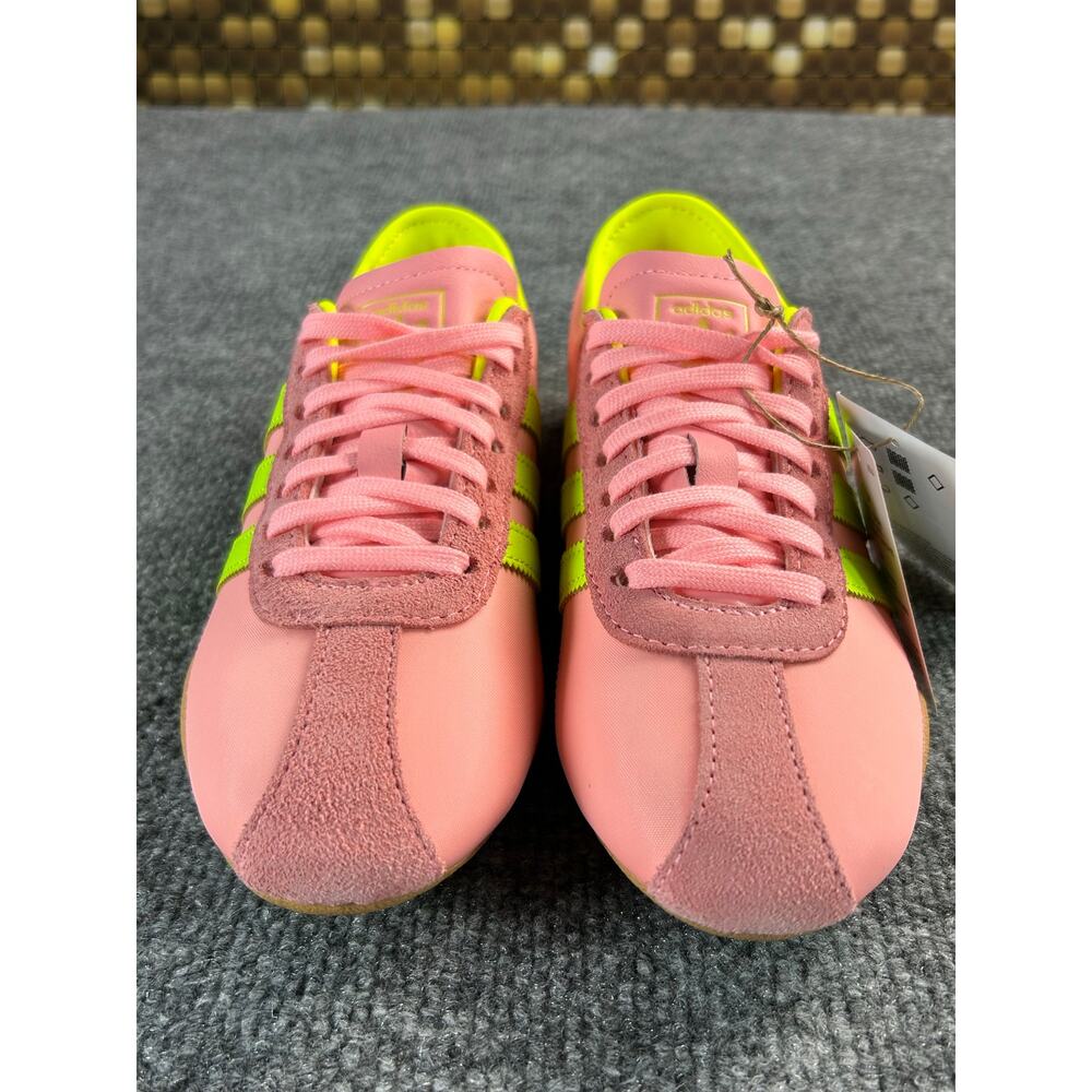 Adidas Tokyo W Pink Neon Green Gum Sneakers Women's Size 6 - Picture 5 of 12